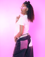 Load image into Gallery viewer, Pink + White Jortz

