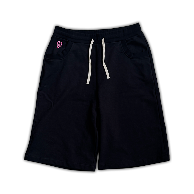 'Lotus' Black Sweatshortz